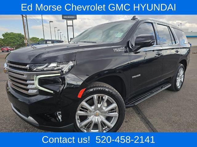 2023 Chevrolet Tahoe 4WD High Country in Black — front three-quarter view