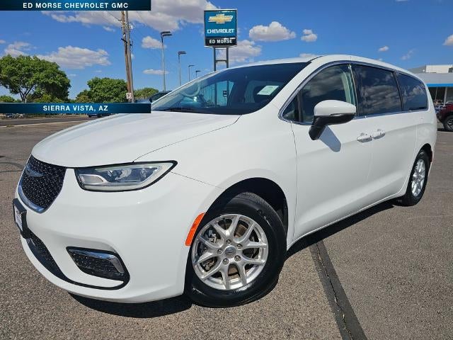 2023 Chrysler Pacifica Touring L FWD in Bright White Clearcoat — front three-quarter view
