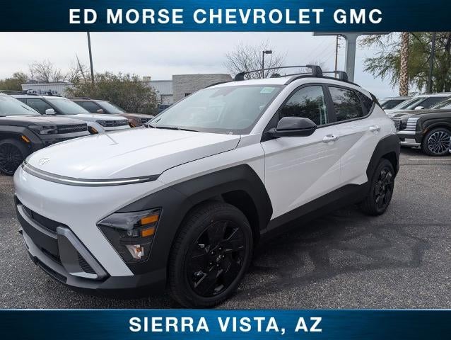 2026 Hyundai KONA SEL Sport FWD in Atlas White — front three-quarter view