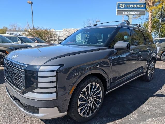 2026 Hyundai PALISADE Calligraphy AWD in Ecotronic Gray Pearl — front three-quarter view