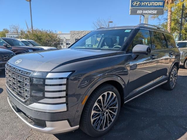 2026 Hyundai PALISADE Calligraphy AWD in Ecotronic Gray Pearl — front three-quarter view