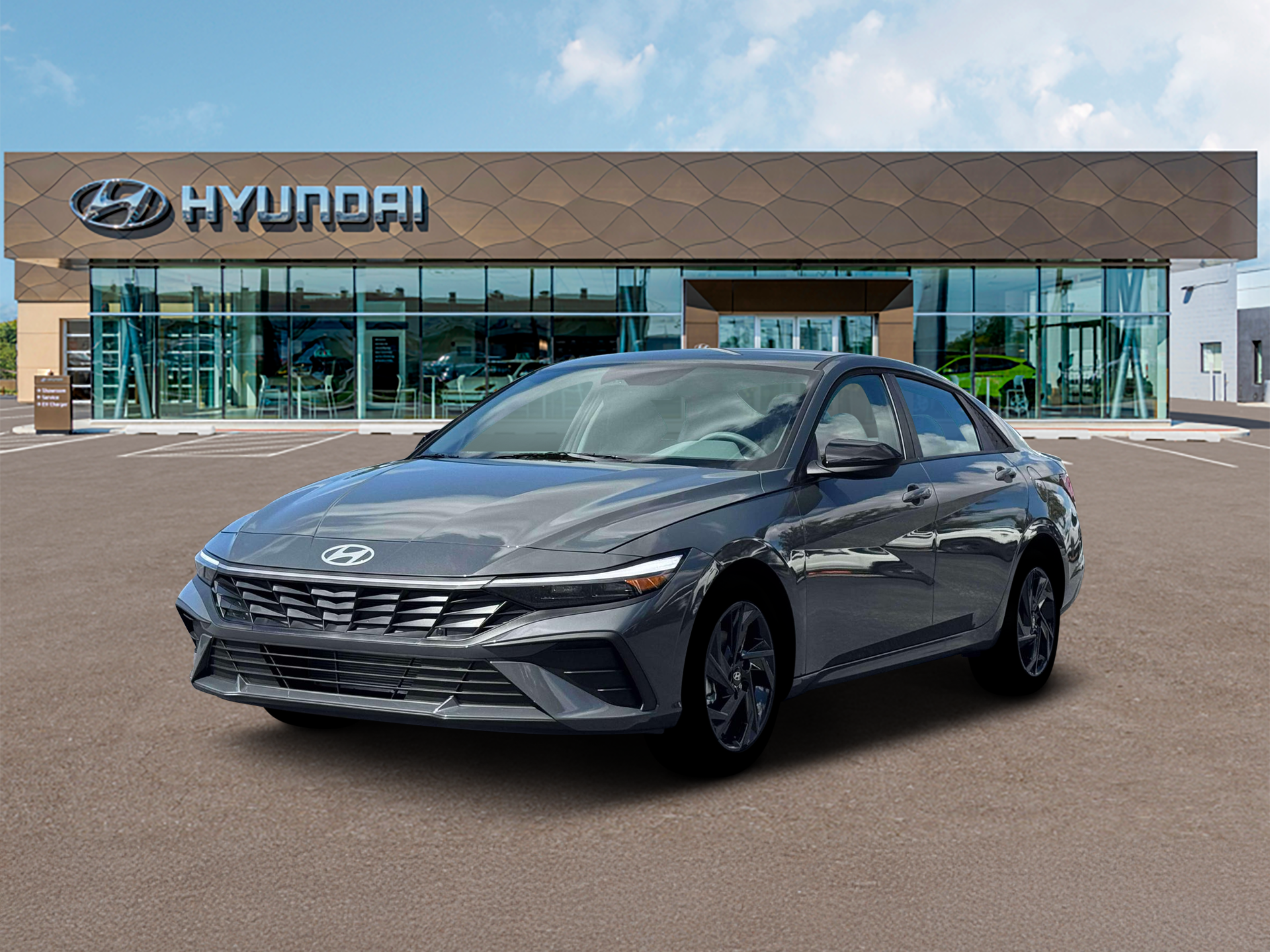 2026 Hyundai ELANTRA SEL Sport in Ecotronic Gray — front three-quarter view