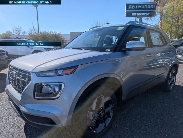 2026 Hyundai VENUE SEL in Shimmering Silver — front three-quarter view