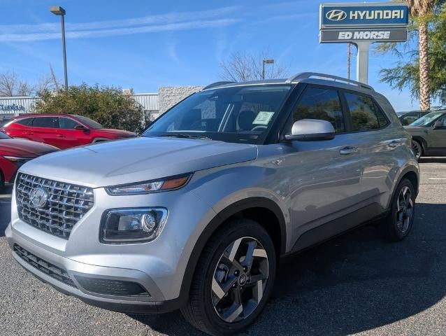 2026 Hyundai VENUE SEL in Shimmering Silver — front three-quarter view