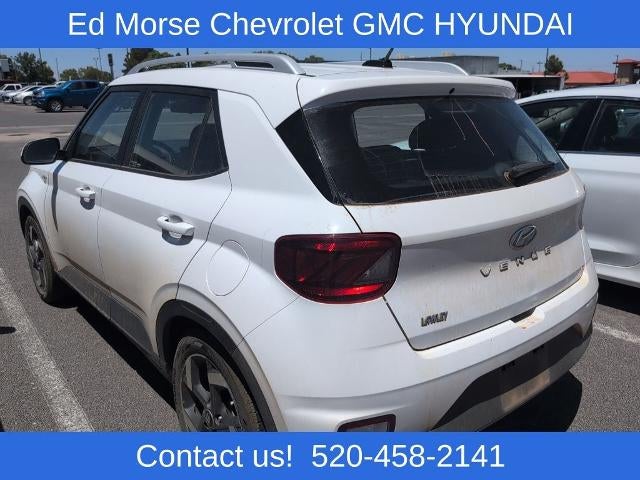 2023 Hyundai VENUE SEL IVT in Lunar White — front three-quarter view